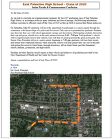 Senior Parade & Commencement Conclusion
