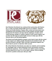 PsyCare’s School and Family Solutions Program Continues at EP