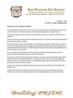 State Mandated School Closure Information