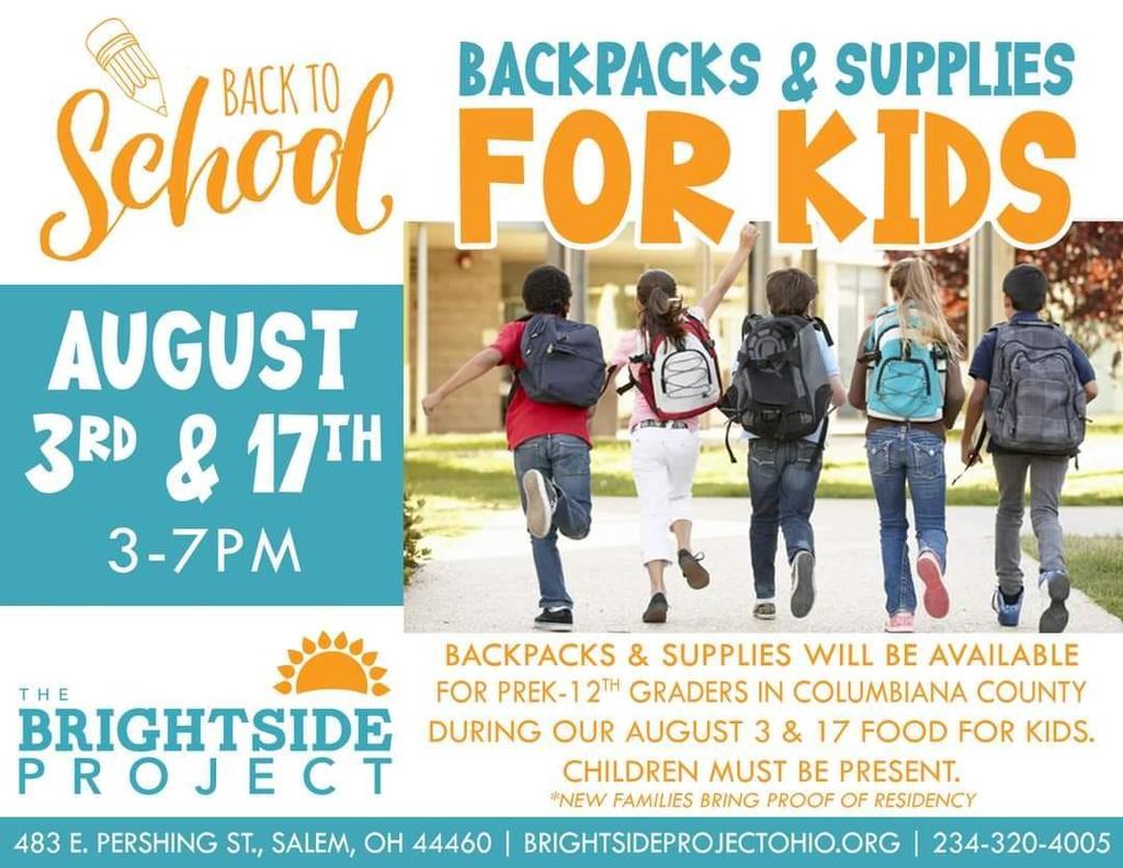Brightside Project Back To School